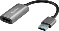 Adapter kapje video Sandberg USB në HDMI Capture Link 134-19, 4K, gri