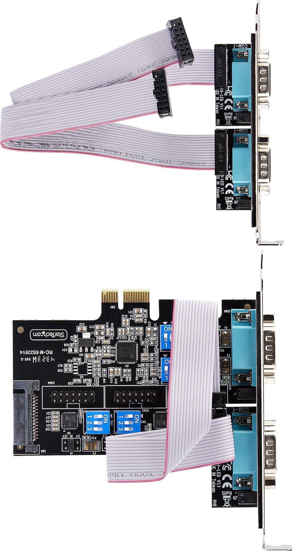 Karta serike StarTech.com PEX4S1050LP, PCI Express, 4 porta RS232 RS422 RS485, low profile
