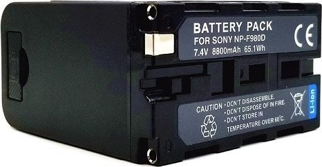 Bateri kamerë Extra Digital Sony NP-F980D, 8800mAh, 7.4V, e zezë
