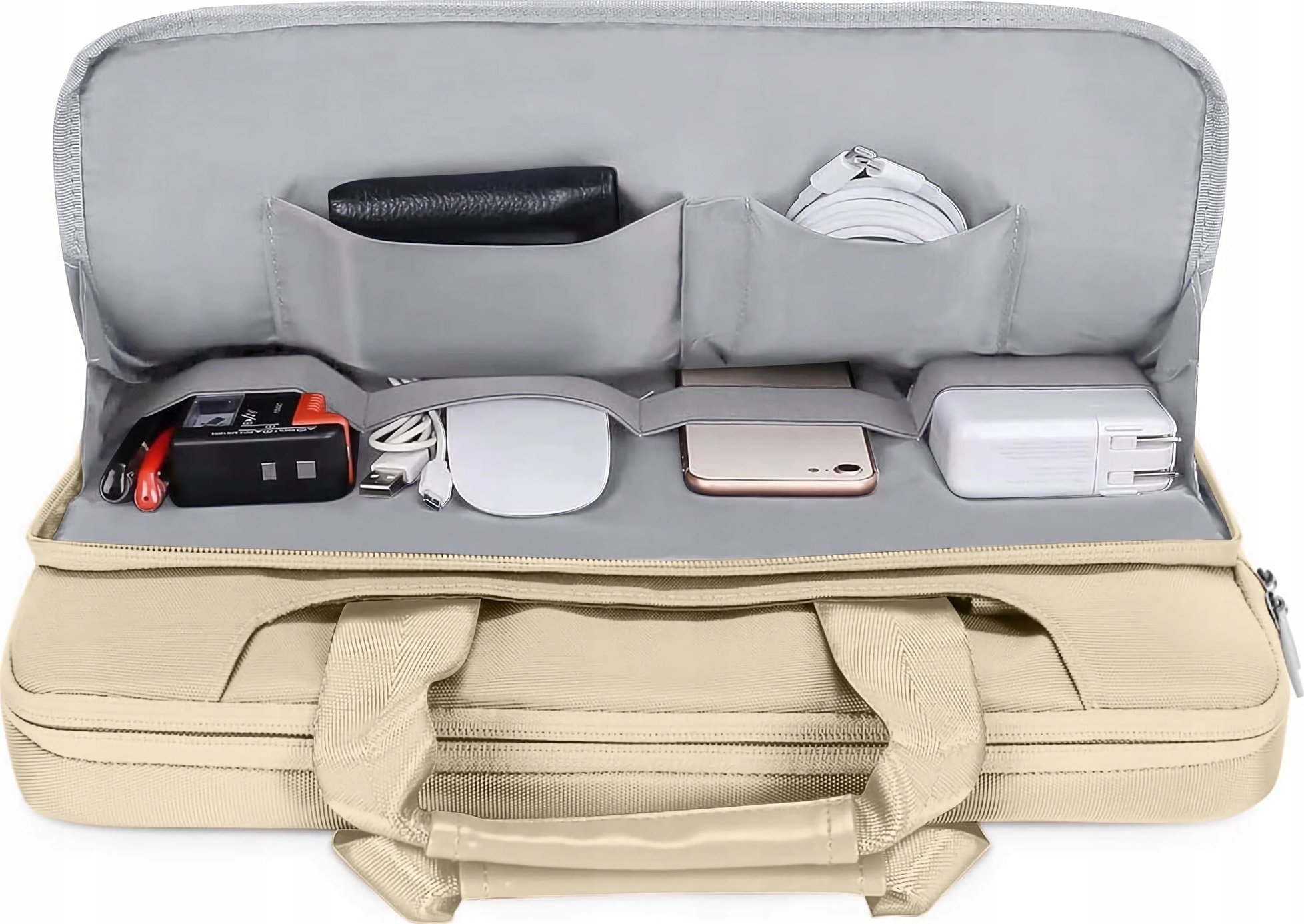 Çantë laptopi Tech-Protect Pocket Bag, 15-16", rezistente ndaj ujit, bezhë