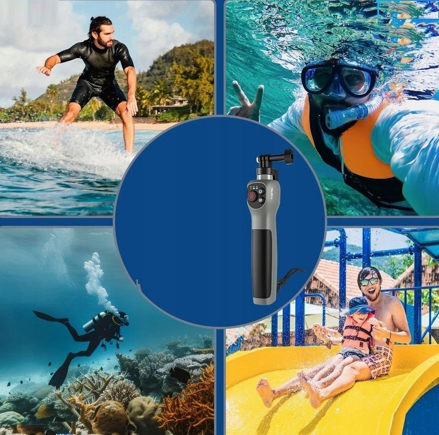 Shkop selfie TELESIN Diving Underwater, 0.85m, i papërshkueshëm nga uji, me telekomandë pa tela për GoPro Hero 8 9 10 11 12