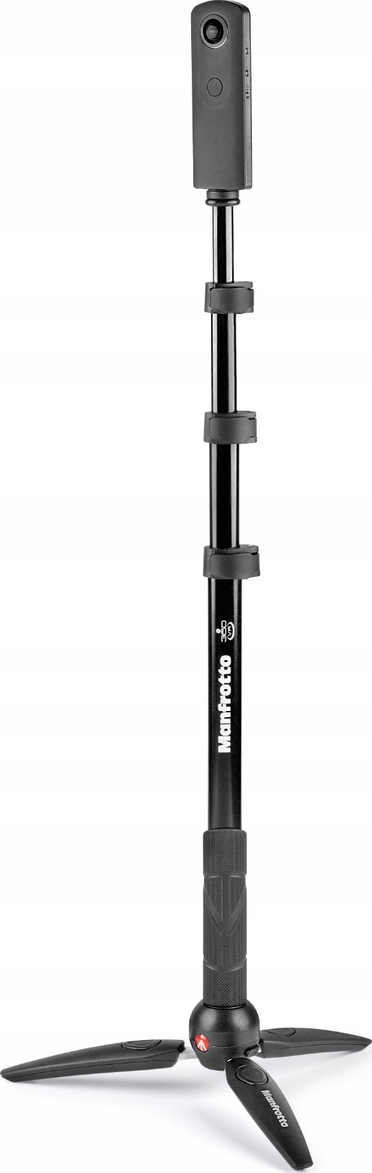 Kit tripod për VR Manfrotto VR Pixi Evo, alumini, 4 seksione, i zi