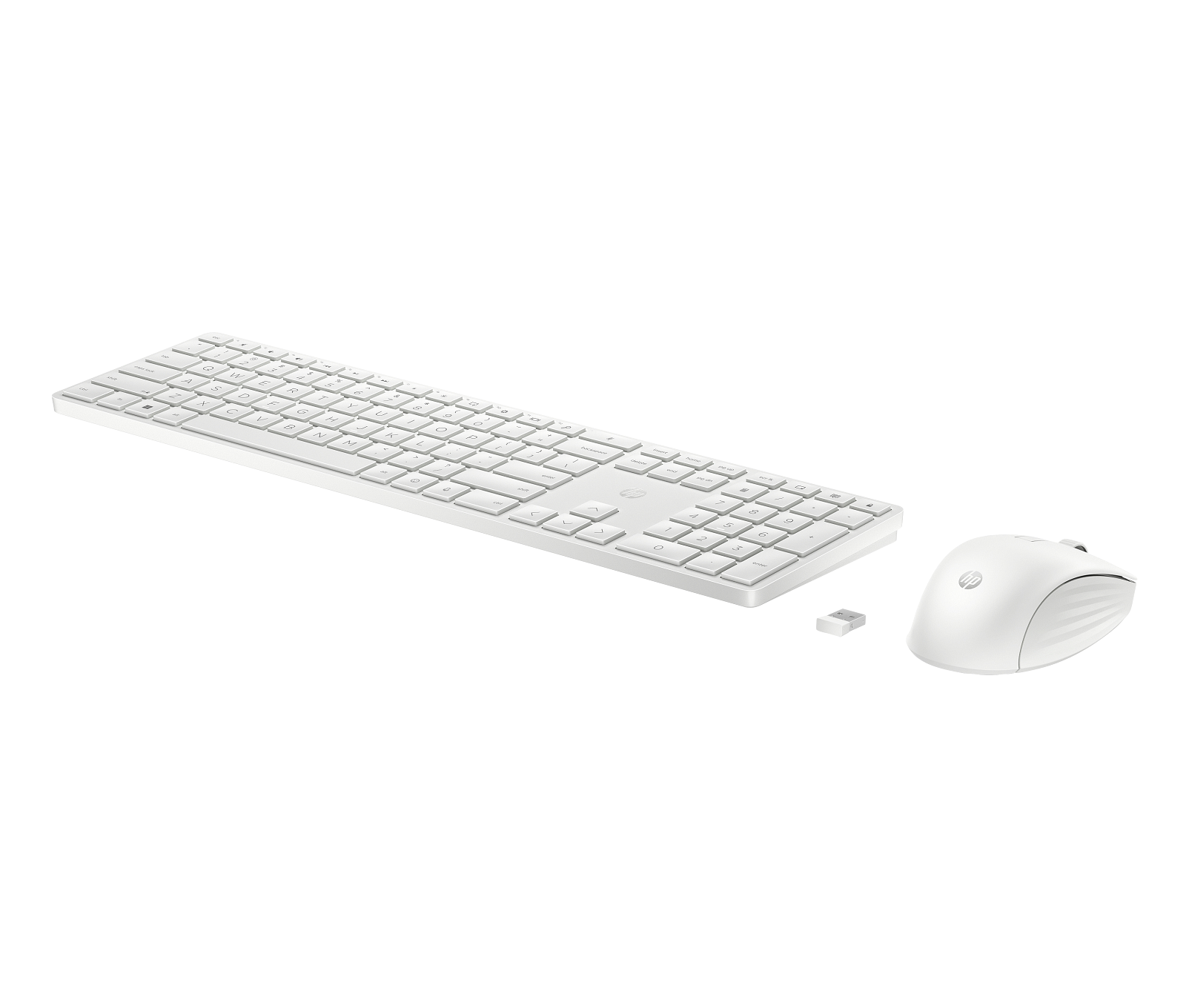 Set tastierë dhe maus HP 650, Wireless, e bardhë