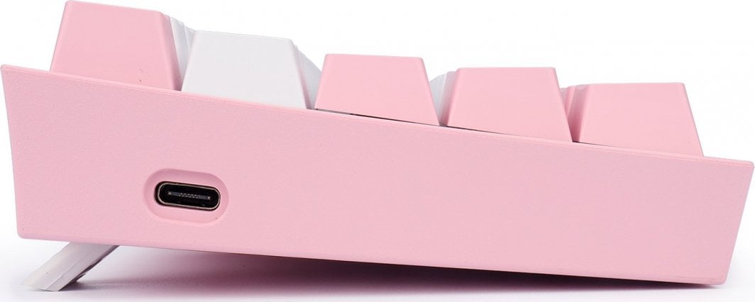 Tastierë mekanike Redragon K617 Fizz, 61 taste, RGB, rozë