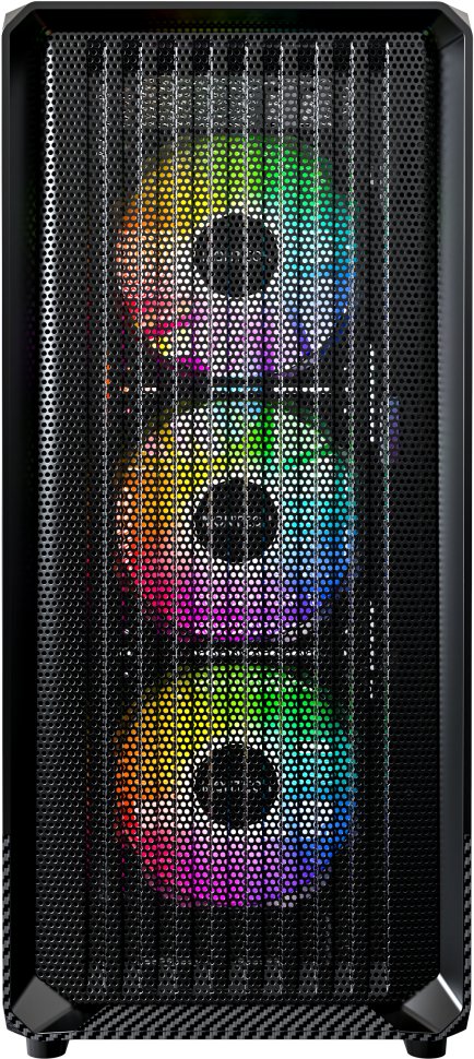 Kuti PC Montech X5, Mid Tower, 4 ventilatorë ARGB, e zezë