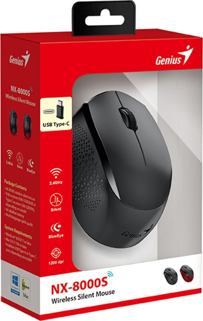 Maus Wireless Genius NX-8000S, i zi