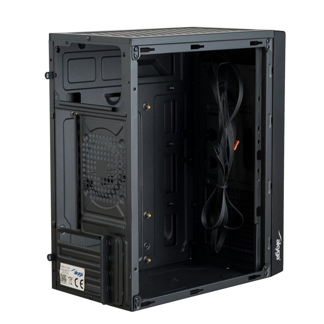 Kuti kompjuteri Akyga AK35BK Micro Tower, Micro ATX, USB 2.0, e zezë
