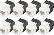 Modul rrjeti Digitus Keystone Jack CAT6, unshielded, set 8 copë, i bardhë