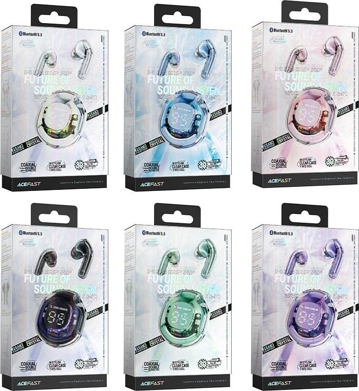 Kufje wireless ACEFAST T8, TWS Bluetooth, reduktim zhurme, Lotus Pink