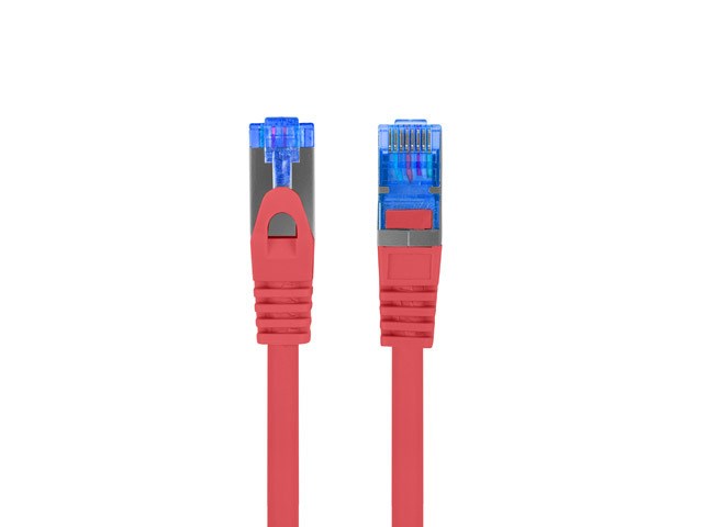 Kabllo rrjeti Lanberg Patchcord Cat.6A FTP, 0.5m, RJ45, e kuqe