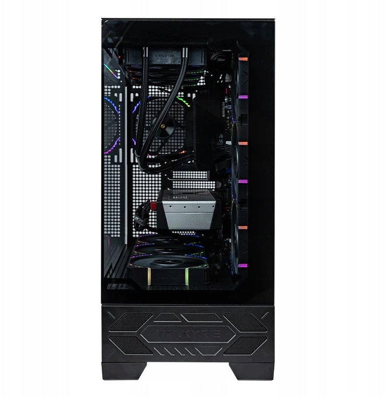 Kutia PC Valkyrie CASE VK03, panel LCD, xham i temperuar, e zezë
