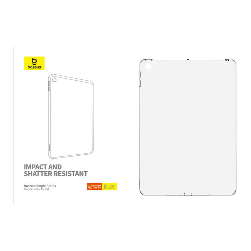Mbulesë mbrojtëse Baseus Simple për iPad Pro 2017, plastike fleksibile, transparente