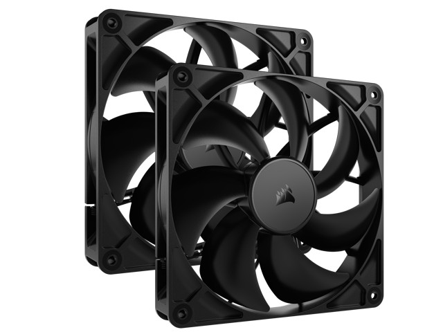 Ventilator PC Corsair RS140 PWM, 140mm, paketim me 2 copë, i zi