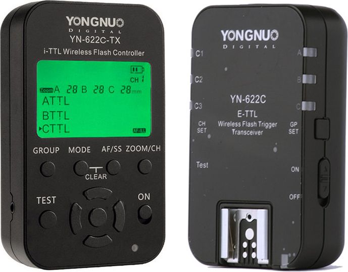Set triger blici Yongnuo YN-622C-KIT, TTL, për Canon