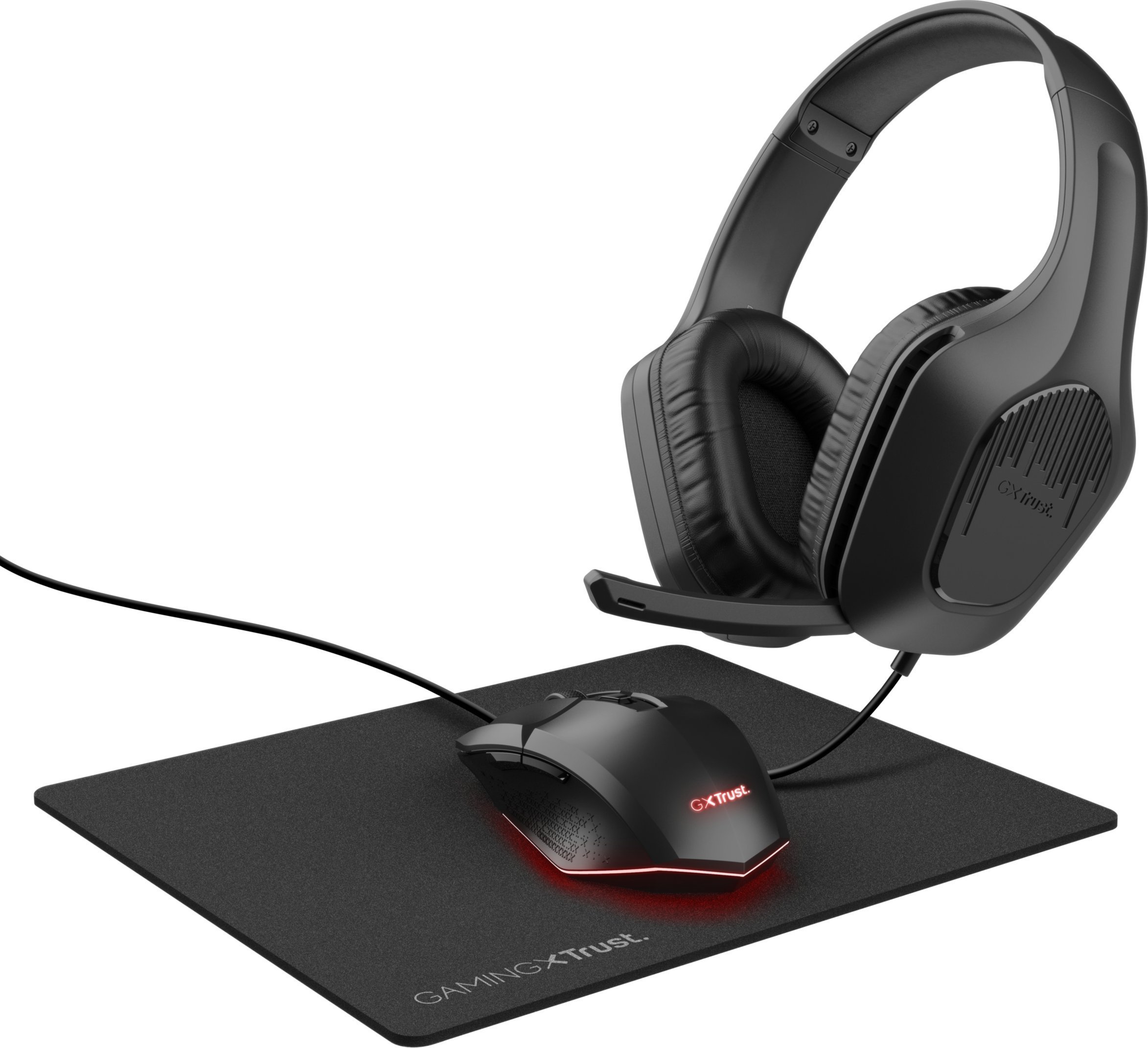 Kufje gaming Trust GXT 790, me kabllo, me mikrofon, të zeza