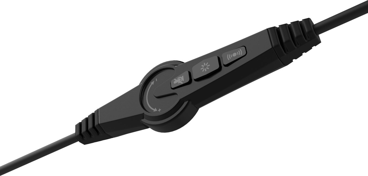 Kufje gaming Inca IGK-TX12, me kabllo, 2.4m, të zeza