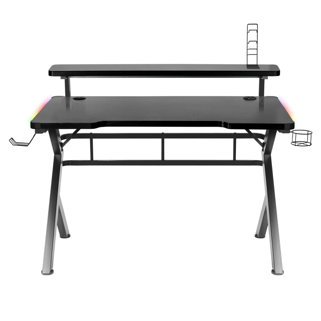 Tavolinë lojërash Huzaro Hero 5.0, 120x60 cm, 25 mm, RGB LED, e zezë 3