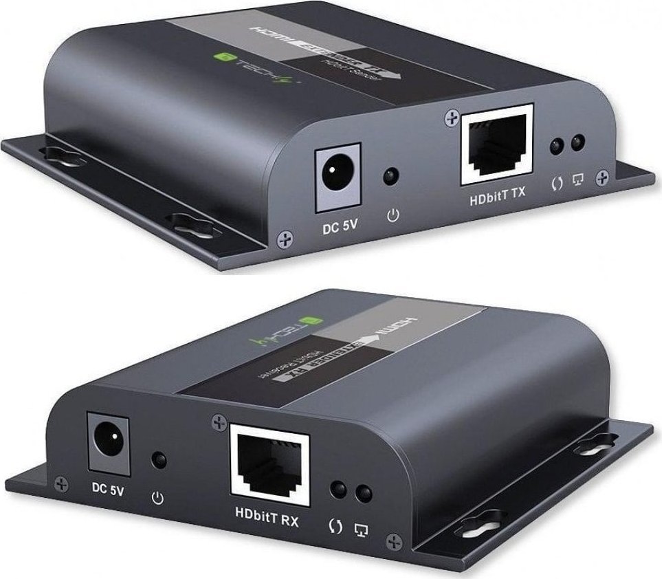Marrës HDMI Techly IDATA EXTIP-383RV4, AV Receiver, Full HD 60Hz, i zi