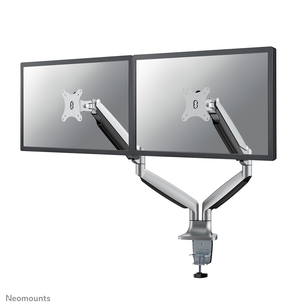 Mbajtëse monitori Neomounts NM-D750DSILVER, 10"-32", e argjendtë