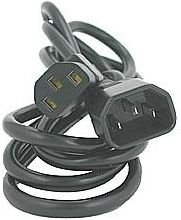 Kabllo rrjeti Logo C13-C14, 2 m, e zezë