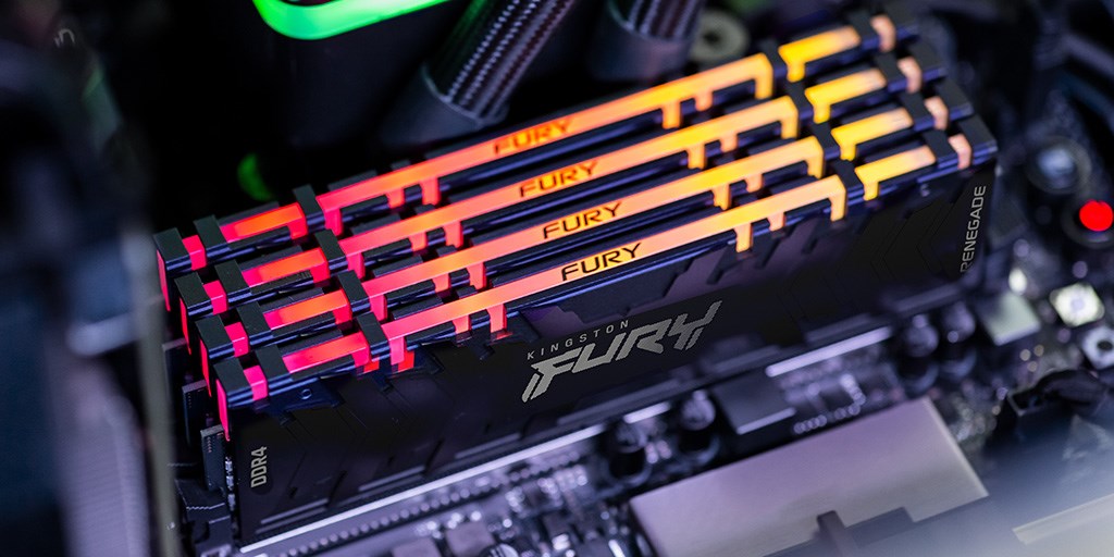 Memorie RAM Kingston FURY Renegade RGB, 32GB, DDR4, 3200MT/s, e zezë