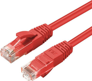 Мрежен кабел Microconnect CAT6A UTP, 0.15m, црвен