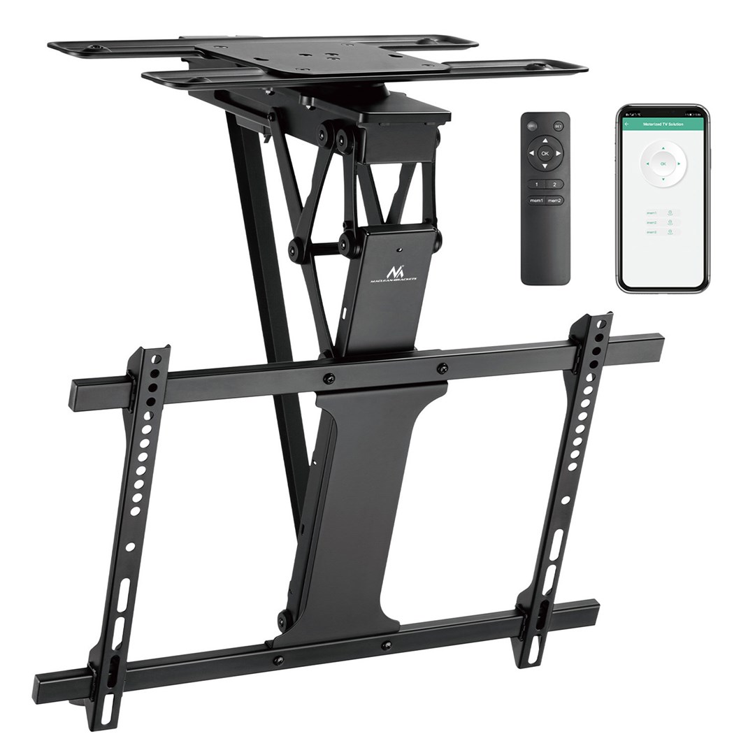 Mbajtëse tavani për televizor Maclean, 32"-75", 35kg, i zi