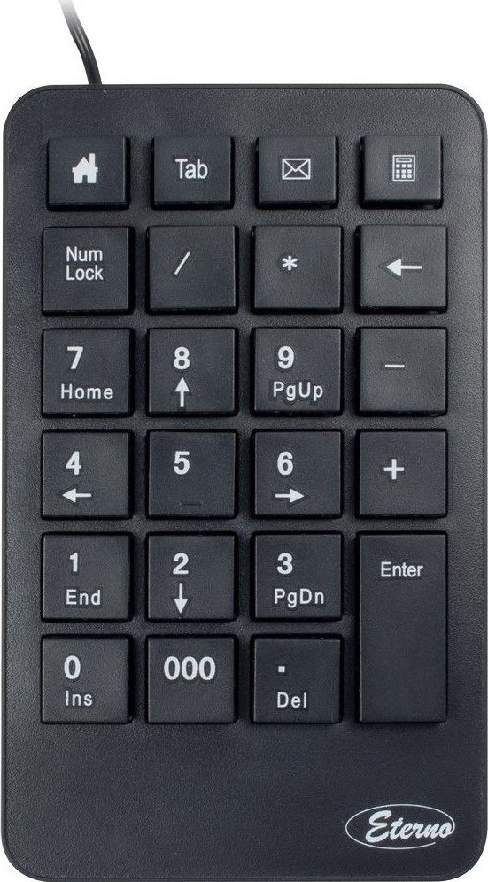 Tastierë numerike Inter-Tech KB-120, 23 taste, USB, e zezë