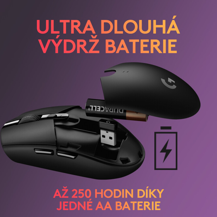 Logitech G305 Глушец, црн