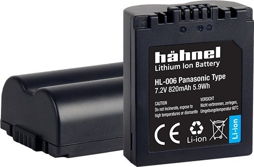 Bateri për kamerë Hähnel HL-006 Panasonic, 820mAh, Li-Ion