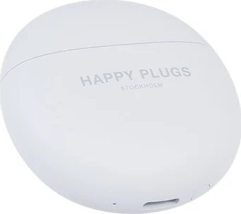 Kufje pa tela Happy Plugs Joy Lite, True Wireless, me kuti karikimi, të bardha
