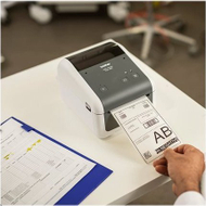 Printer etiketash Brother TD-4410D, termik direkt, 203 dpi, i bardhë