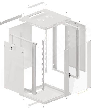 Kabinet Lanberg 19", 18U, i bardhë