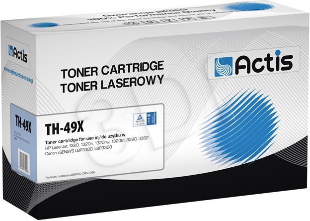Toner printeri Actis TH-49X, zëvendësues HP 49X, deri 6000 faqe, i zi