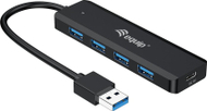 Hub USB Equip 4-Port, USB 3.2 Gen 1, me adapter USB C, i zi