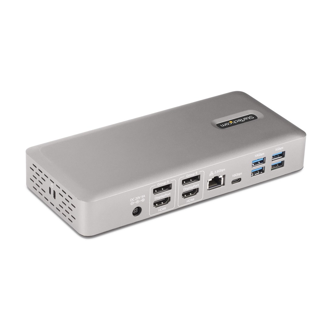 Stacion dokimi StarTech.com 132UE-TB4USB4DOCK Thunderbolt 4, 15 porte, i hirtë