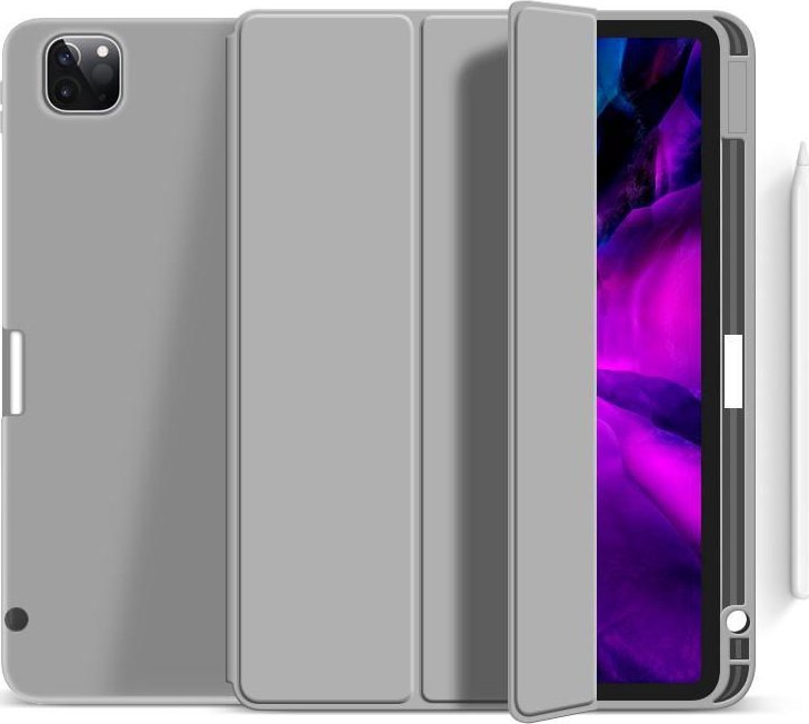 Mbulesë tablet eStuff MIAMI Pencil Case, për iPad Pro 12.9" 2021 2022, gri