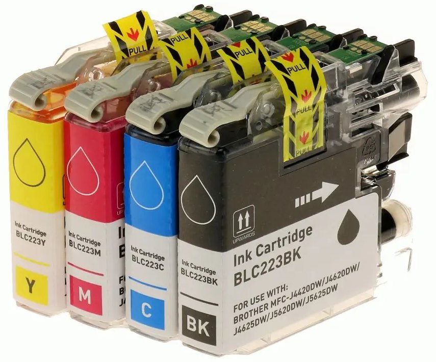 Set patronash G&amp;G XL për Brother LC-223VALP, 4 copë, kapacitet i lartë