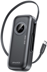 Karikues portativ Awei PA-9, 10000mAh, 22.5W, i zi