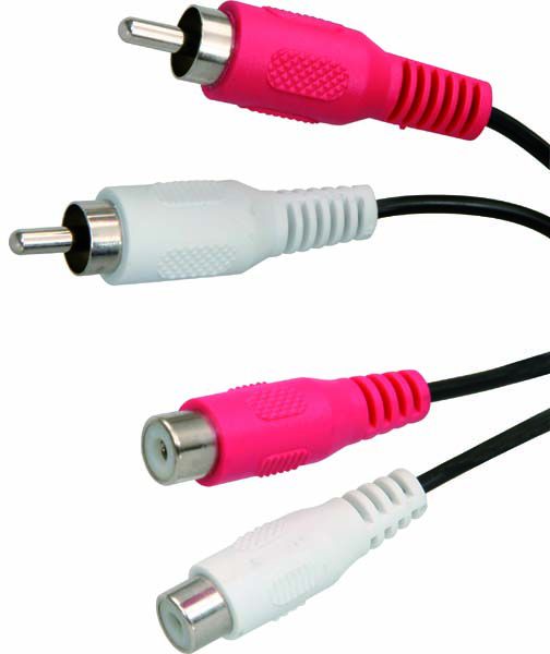Kabllo audio RCA (Cinch), 5 m, e zezë