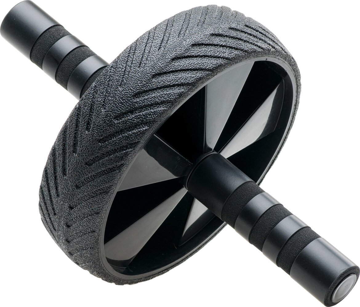 Rrotë ushtrimesh IQ Powerpump Wheel, 29 cm, strukturë çelik dhe shkumë, e zezë