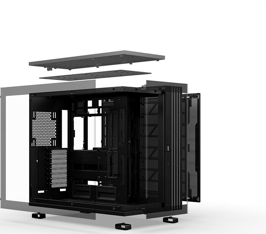 Kasa PC Be Quiet! Light Base 900 DX, Full Tower, ARGB, e zezë