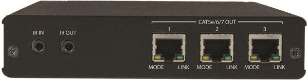 Kit zgjatues HDMI StarTech 3 Port HDBaseT, 1x3, deri 4K, i zi