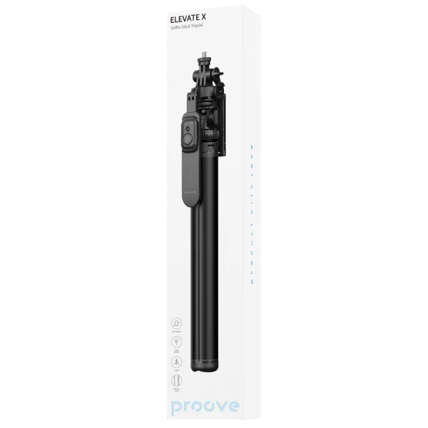 Tripod me stabilizues Proove Elevate X, 205 cm, me telekomandë, i zi