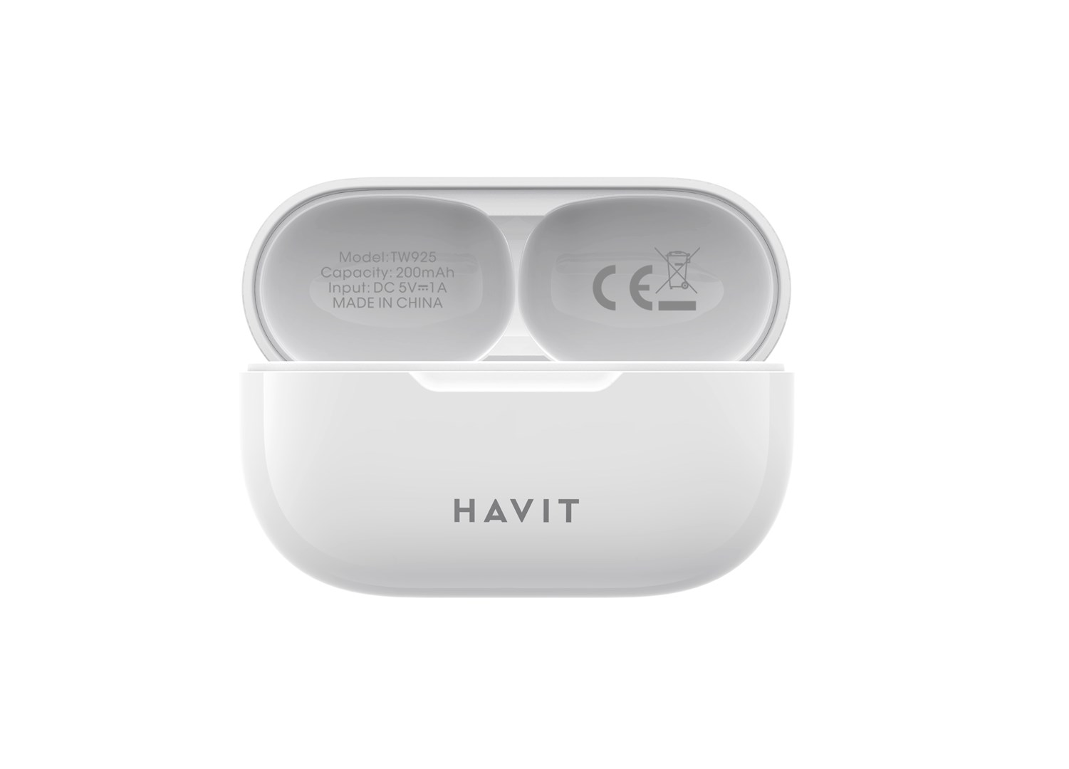 Dëgjuese Havit TW925 - TWS wireless, të bardha 