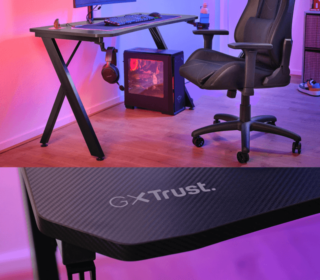 Tavolinë Trust Gaming GXT 700 Omnius, e zezë