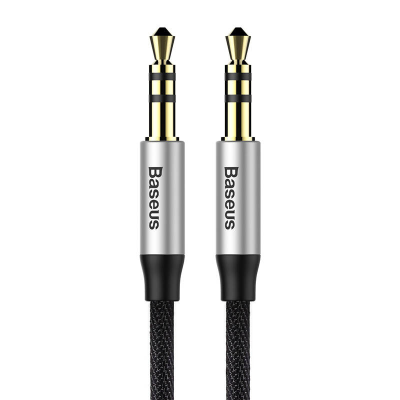 Kabllo audio Baseus Yiven M30, Jack 3.5mm në 3.5mm, 1.5m, e zezë