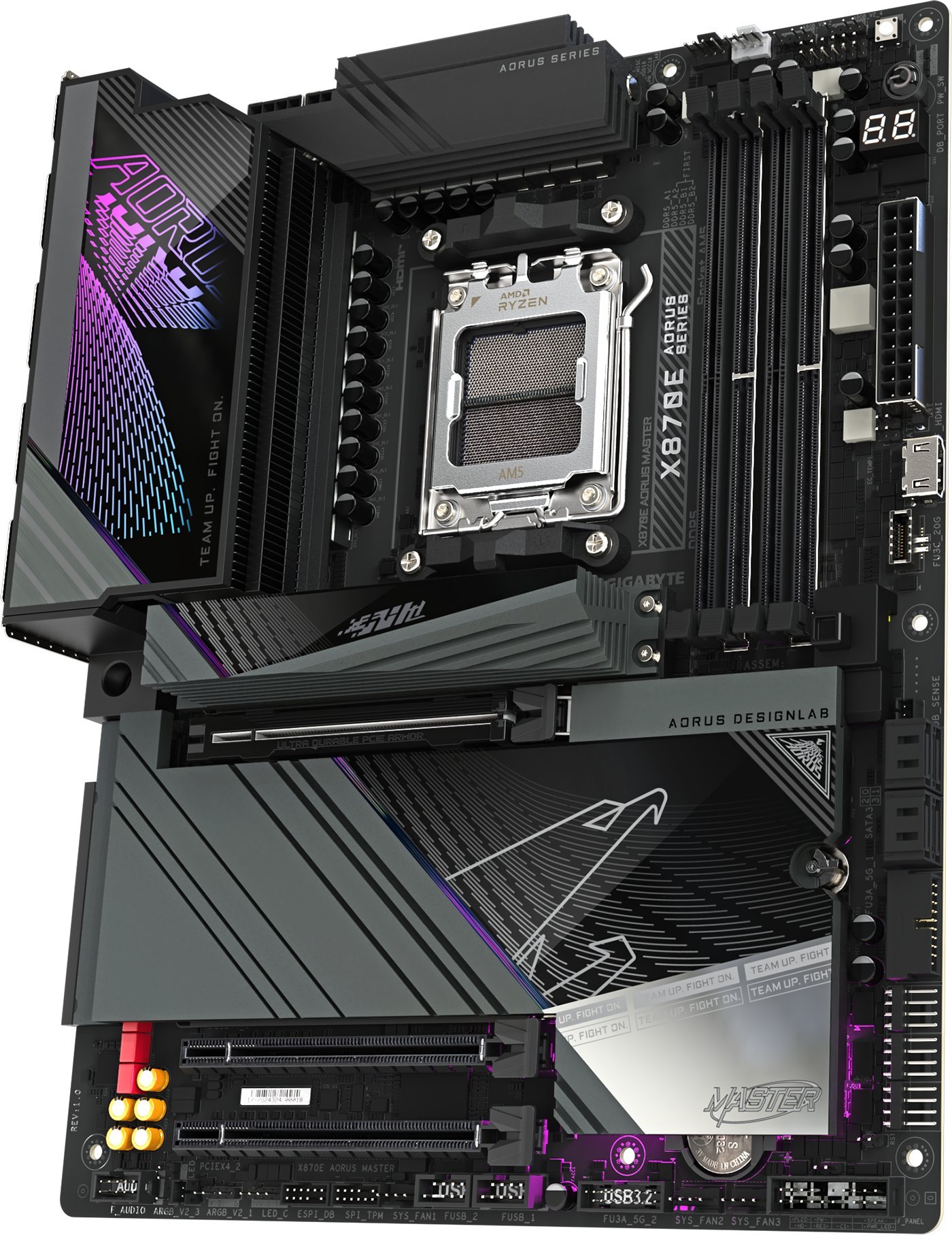 Pllakë amë GIGABYTE X870E AORUS MASTER, DDR5, PCIe 5.0, Wi‑Fi 7