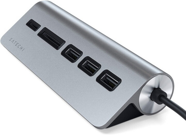 USB Satechi HUB  Type-C, сив