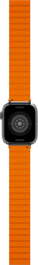 Byzylyk për Apple Watch JCPal FlexForm, 38/40/41mm, silikon, zi portokalli
